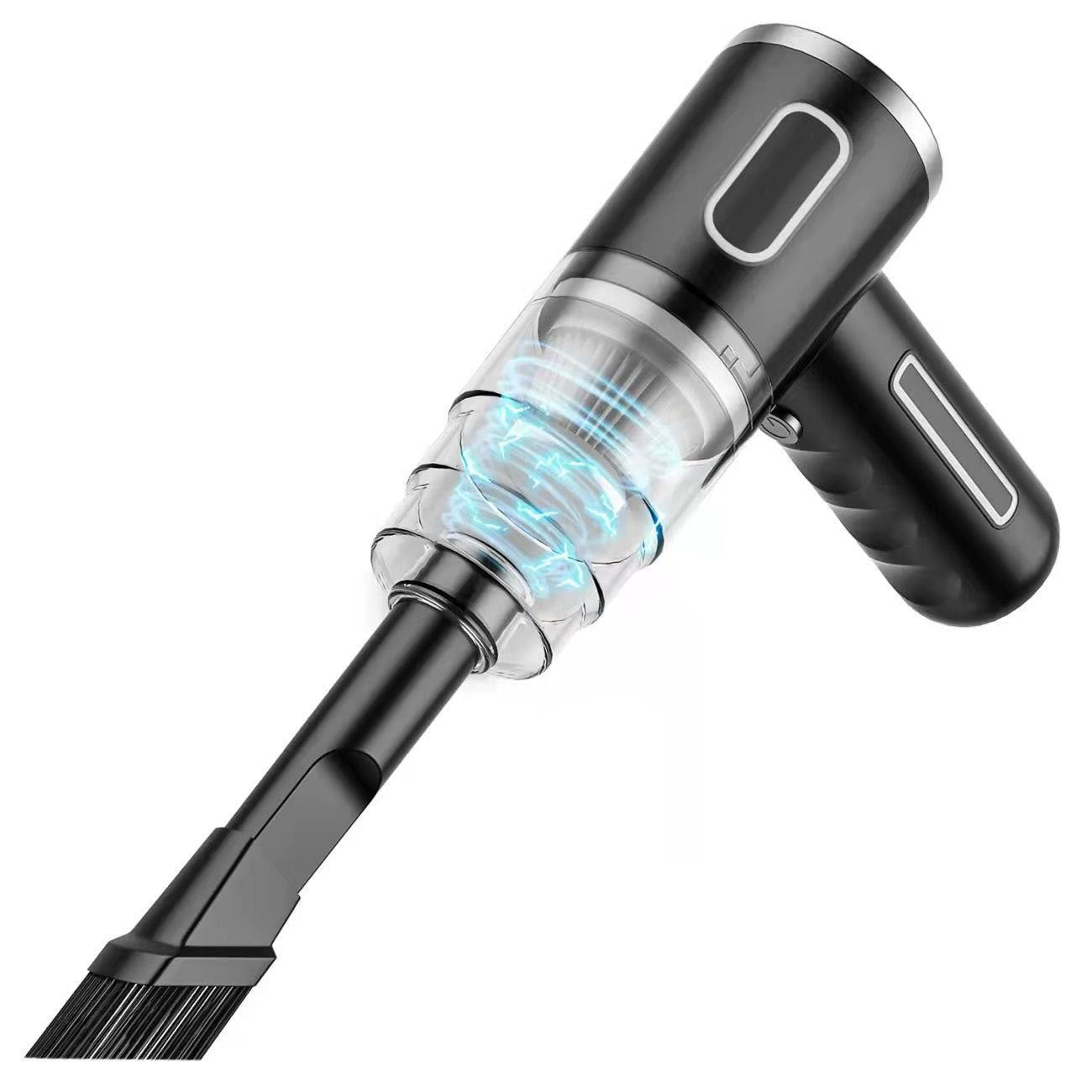 Green Wireless Car Vacuum Cleaner Large Suction Portable Handheld Dust Collector