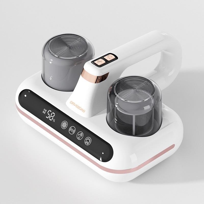 White Wireless UV Dust Mite Vacuum Cleaner Bed Sofa Anti-Mite Sterilizer