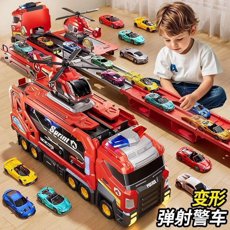 Elite Large Transforming Tactical Police Vehicle and Launcher