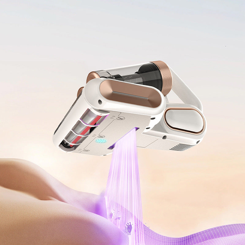 White Wireless UV Mite Remover Vacuum Cleaner Bed Sofa High Suction