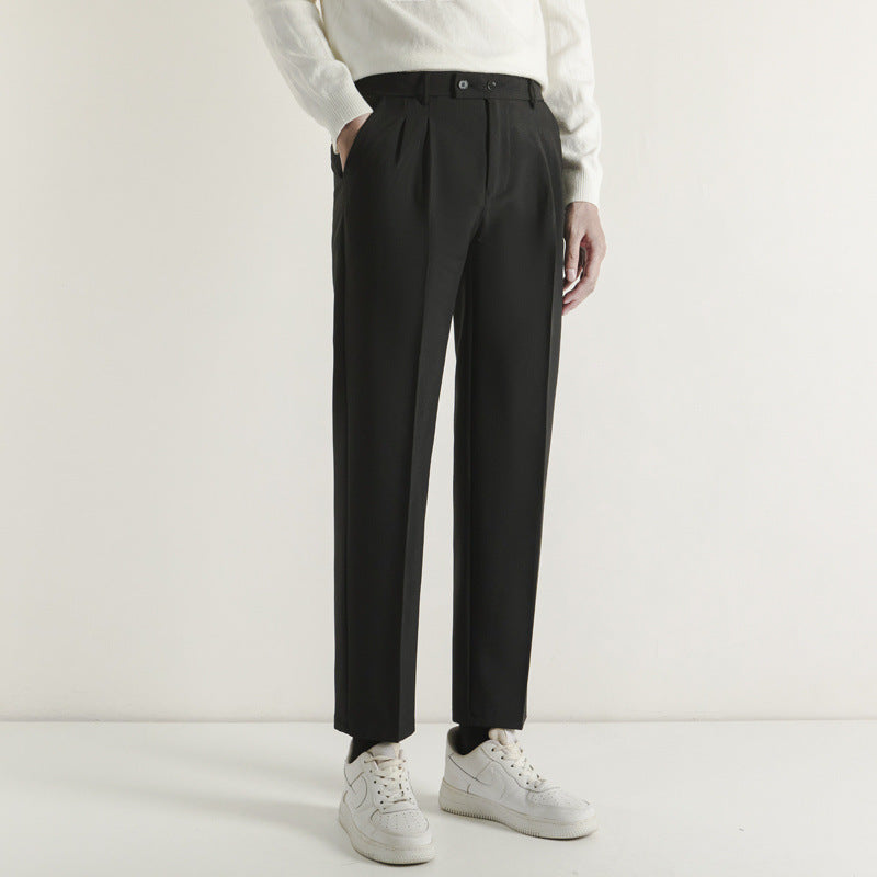 Men's Slim Fit Nine-Point Stretch Business Casual PantS