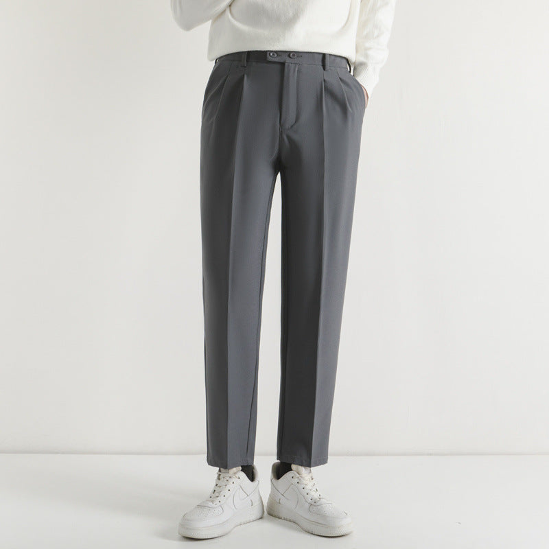 Men's Slim Fit Nine-Point Stretch Business Casual PantS