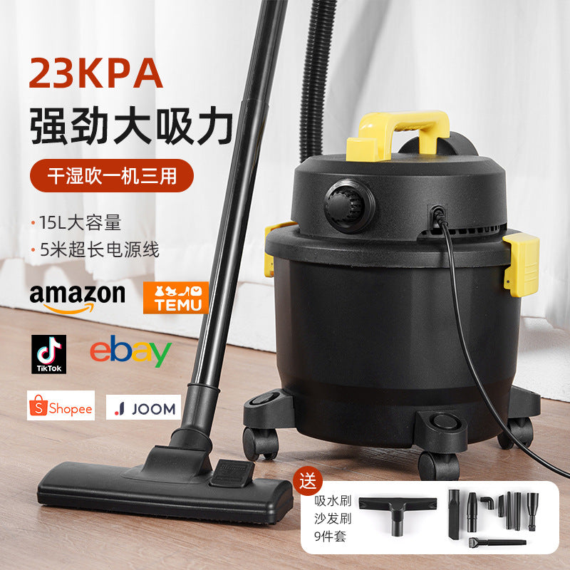 Wet Dry Bucket Vacuum Cleaner High Suction Silent Home Industrial