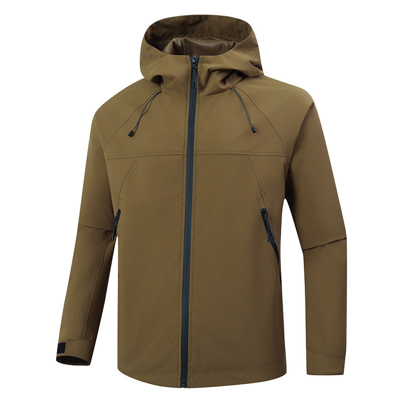 Unisex Mountain Outdoor Waterproof Windproof Hiking Shell Jacket