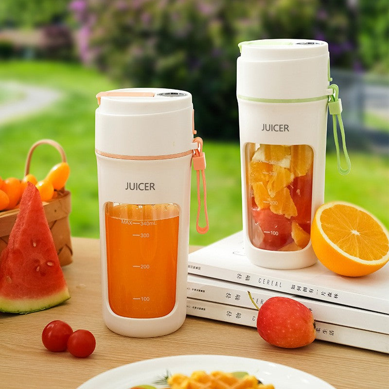 Green Portable Rechargeable Juicer Cup High-Speed Fresh Juice Blender
