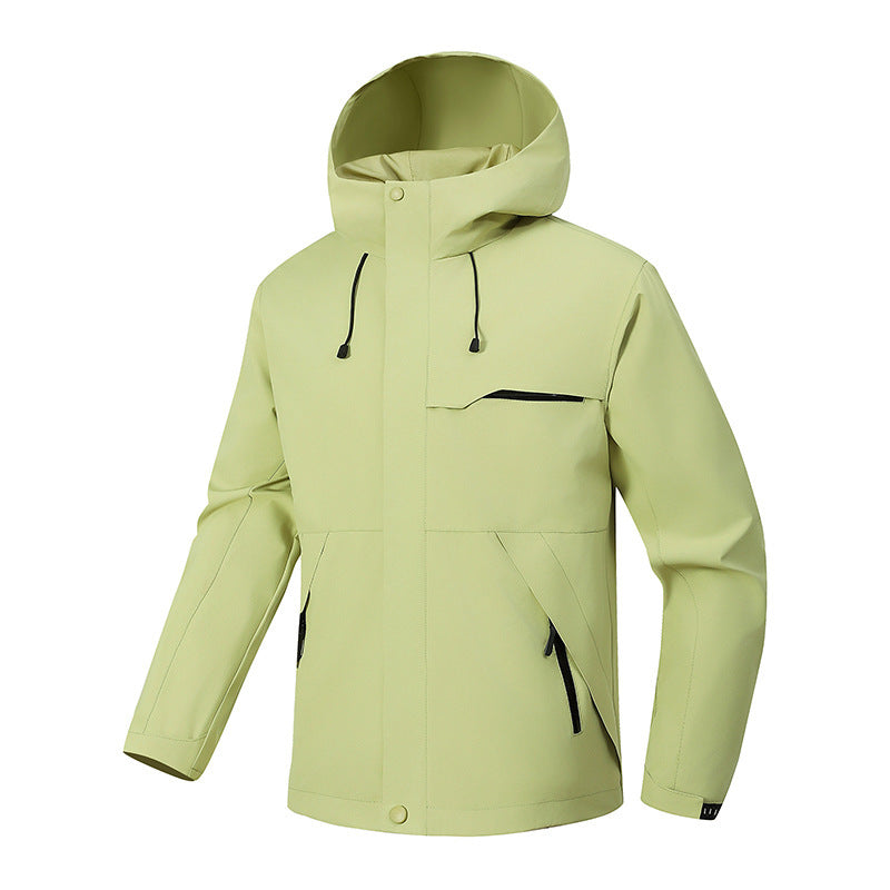Men's Waterproof Windproof Hooded Outdoor Travel Jacket