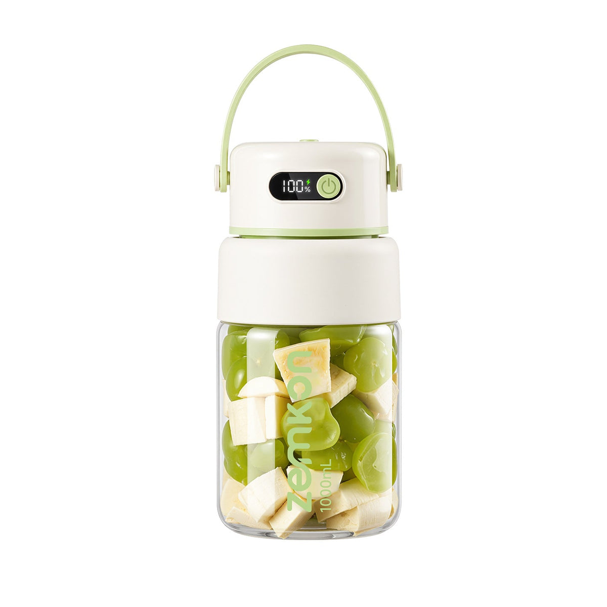 Single cup Zemkon Portable Glass Juicer Cup Digital Display Blender 1L