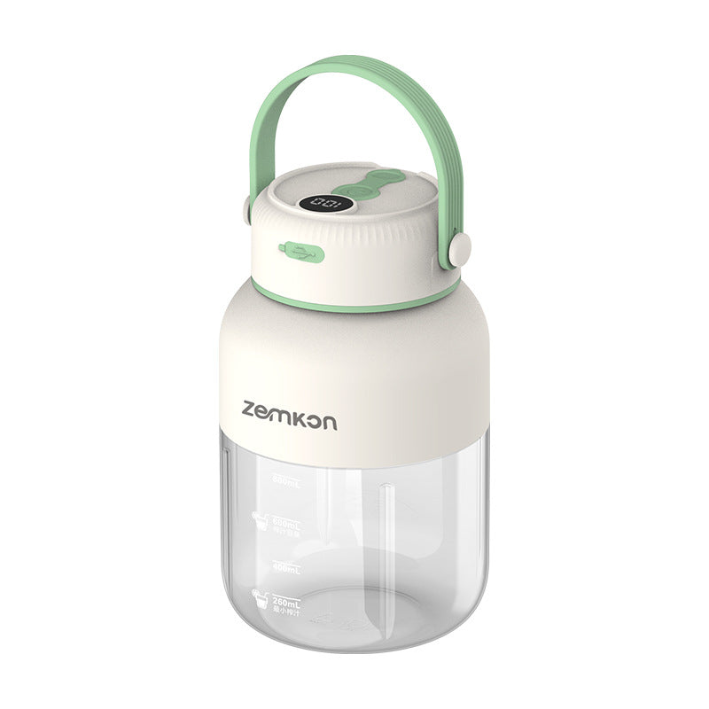 White single Zemkon Portable Electric Juicer Cup Automatic Fresh Juice Blender