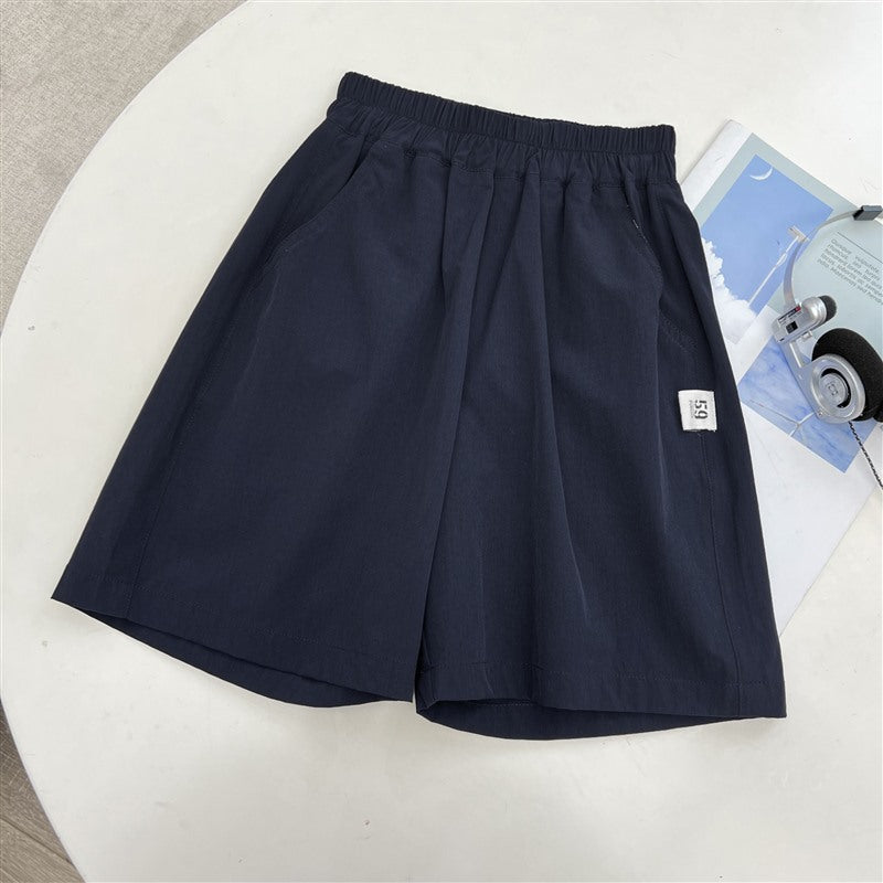 Elite Boys' Solid-Color Quick-Dry Summer Five-Point Pants