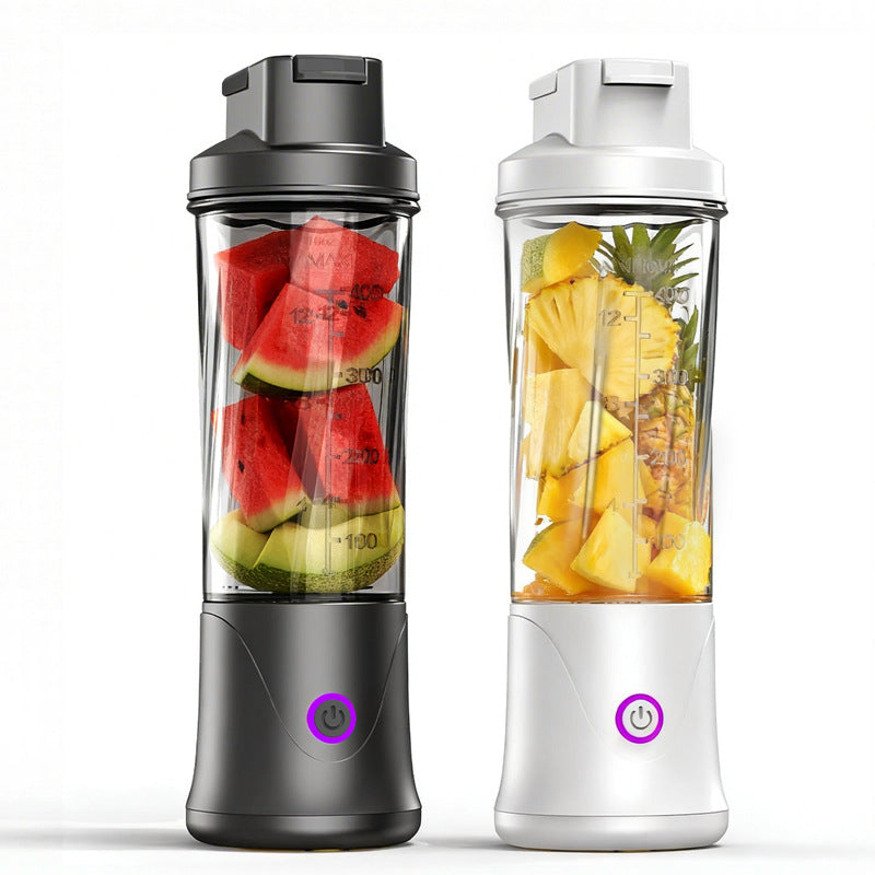 Haoyue white Portable USB Rechargeable Juicer Cup High Speed Travel Blender