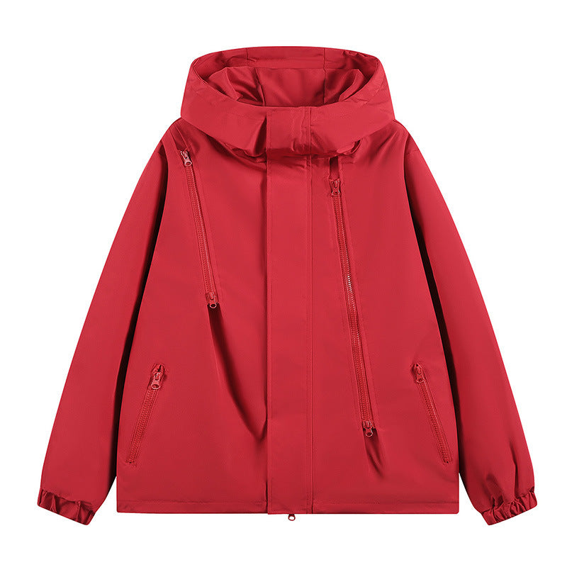 Unisex Waterproof Windproof Outdoor Jacket Hooded Casual Coa