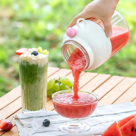 Turquoise Portable Multifunction Juicer Cup Wireless Mini Blender