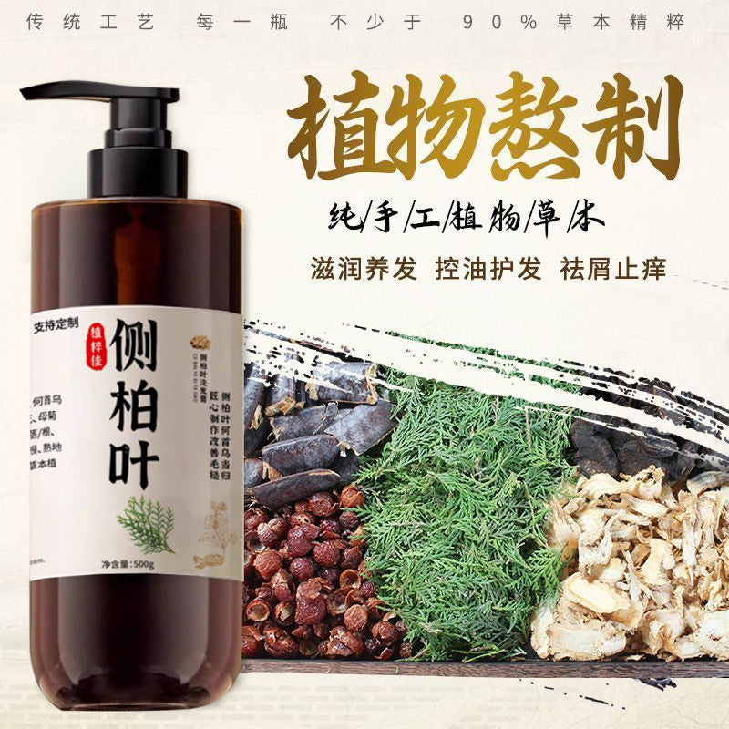 Platycladus Leaf Herbal Anti-Dandruff Hair Nourishing Shampoo
