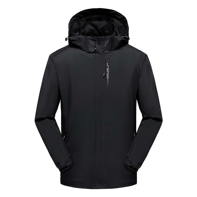 Men's Waterproof Windproof Outdoor Mountaineering Jacket Hooded
