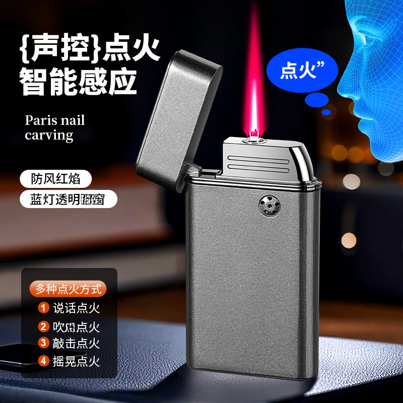 Intelligent Voice-Control Windproof Metal Sensor Ignition Lighter