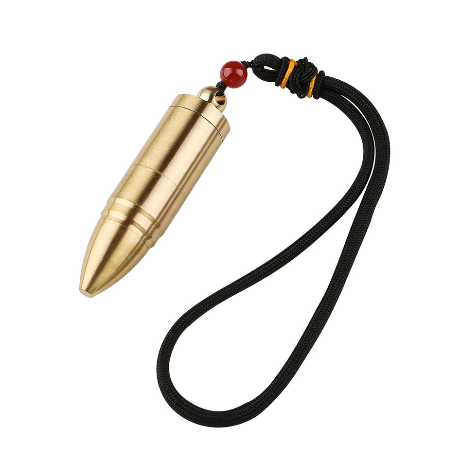 Bullet fire Bullet Brass Rechargeable Windproof Electronic Lighter Silent Creative Portable Design