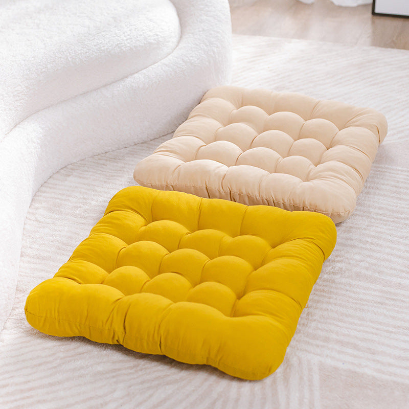 Dark green Breathable Office Seat Cushion Thickened Soft Chair Cushion for Long Sitting