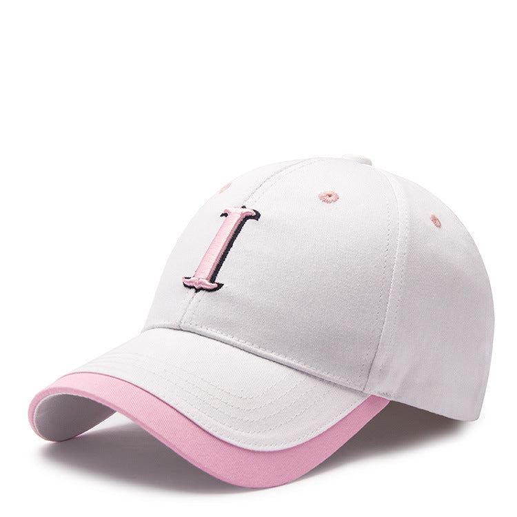 Unisex Cotton Embroidered Baseball Cap Korean Style Casual