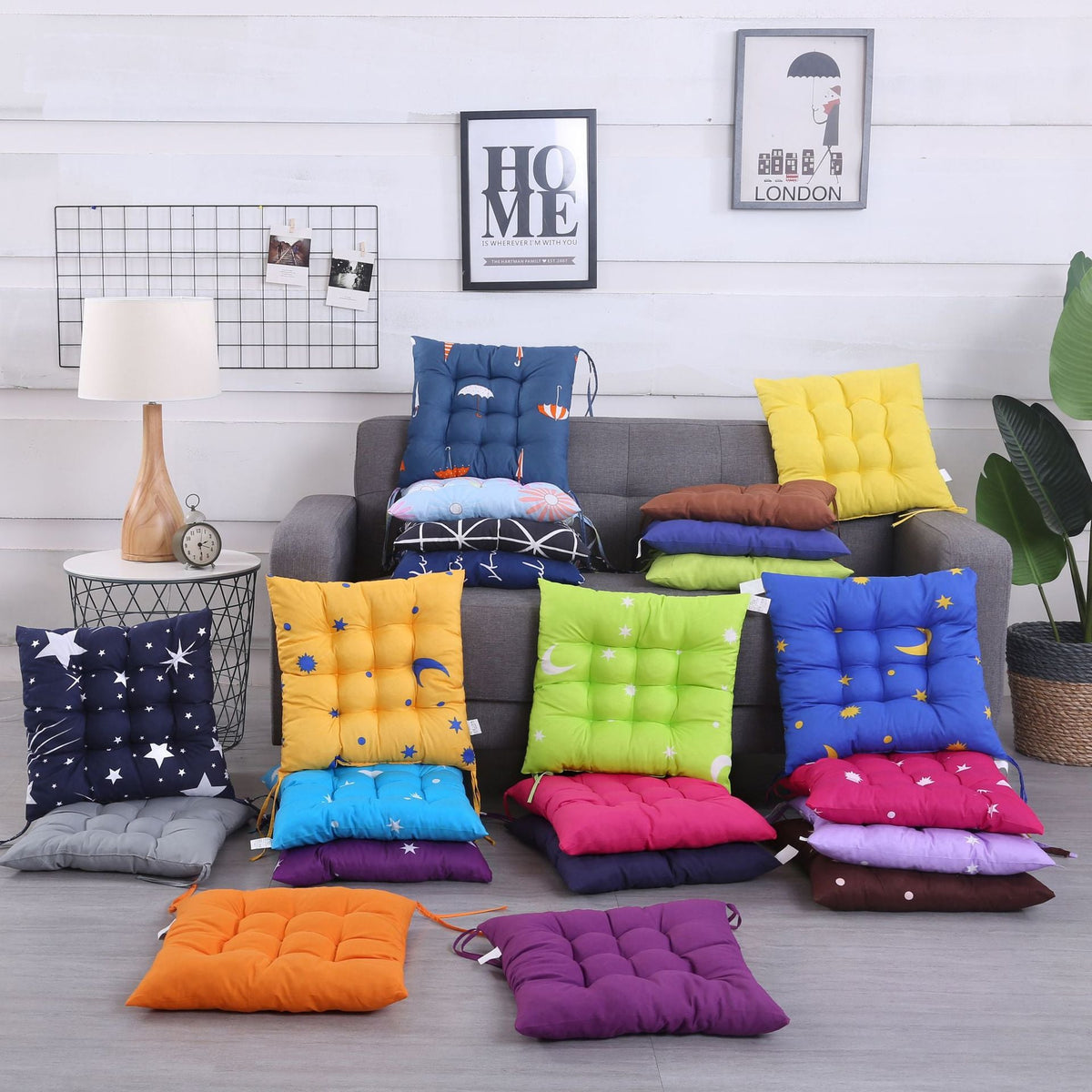Big and Thickened Pearl Cotton Chair Cushion Office Student Dormitory Seat Pad