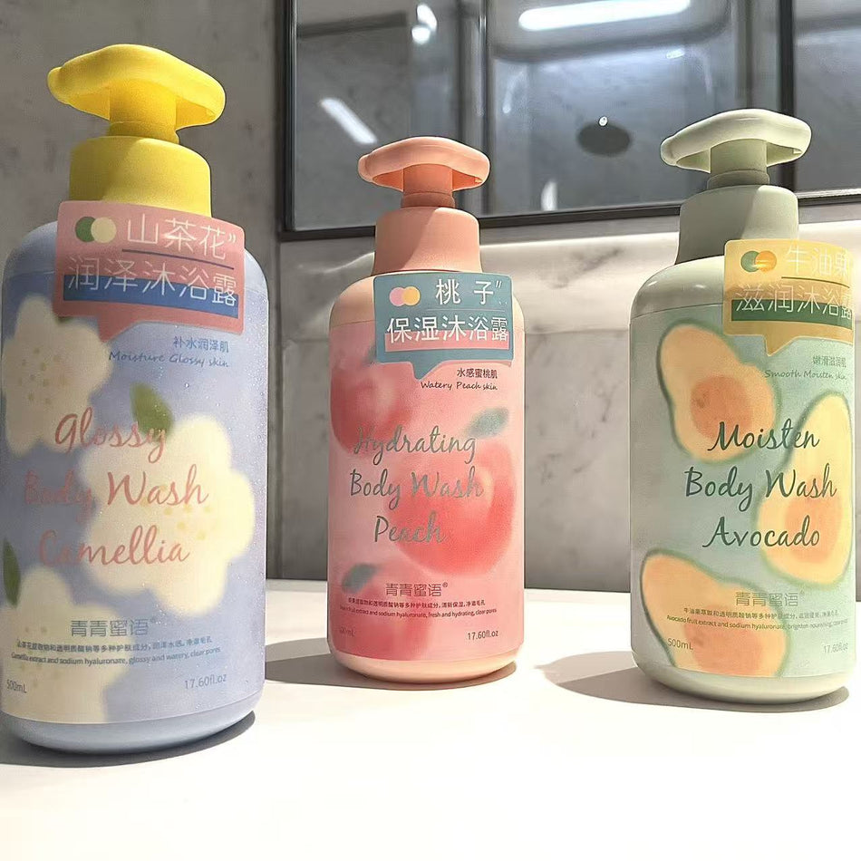 Peach & Camellia Moisturizing Oil Control Shower Gel