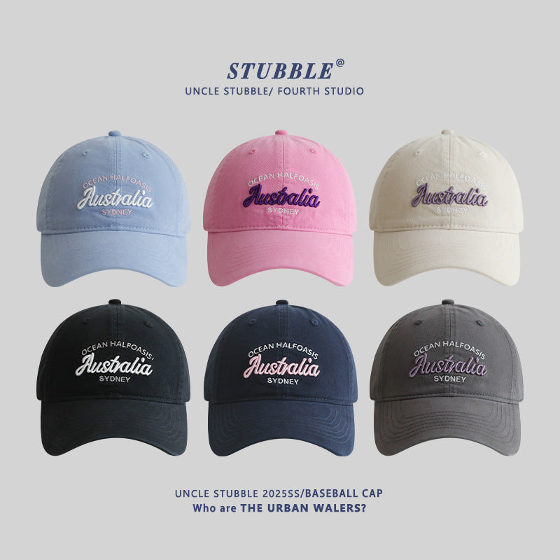 Korean Style Embroidered Unisex Fashion Kids Baseball Cap