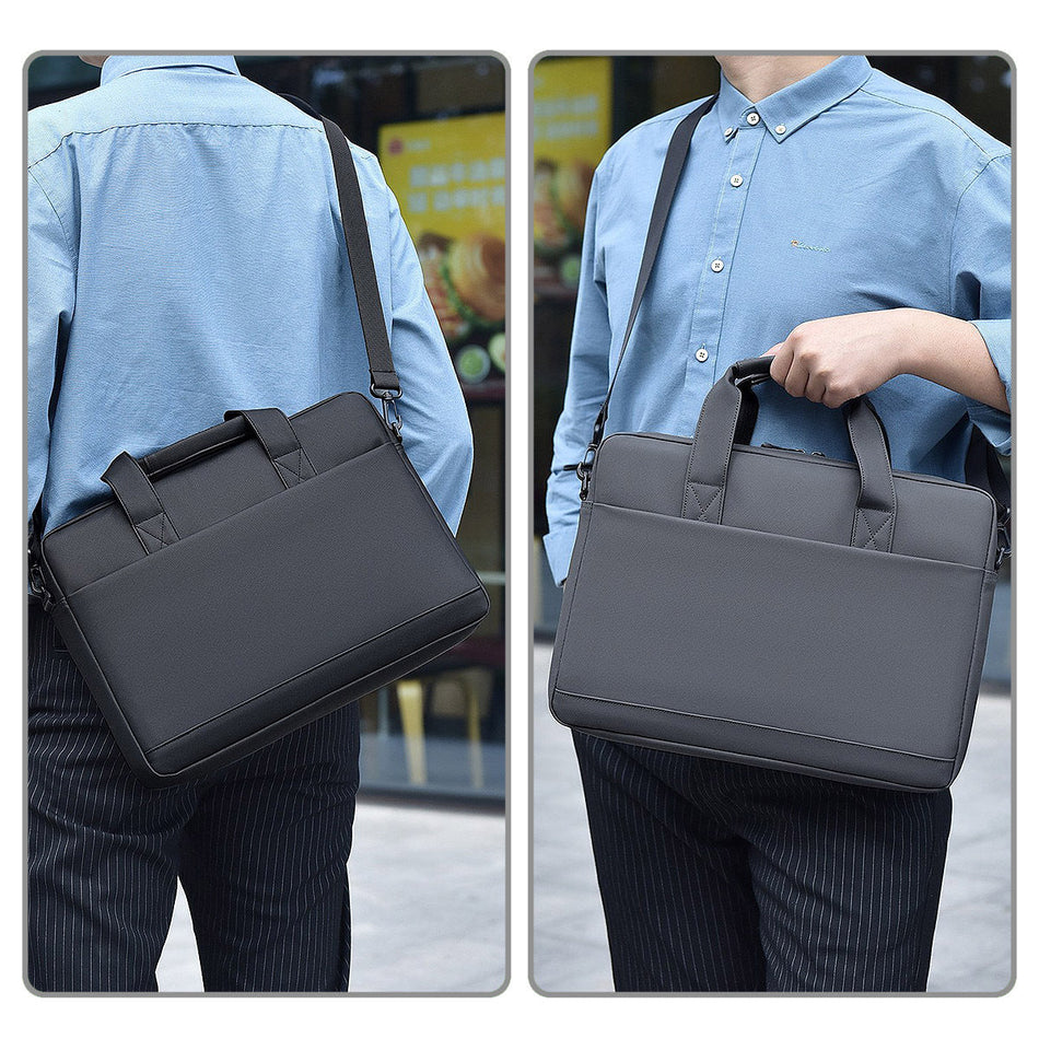 Waterproof PU Laptop Briefcase for 14 to 16 Inch Devices
