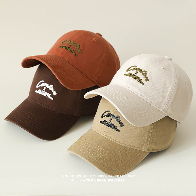 Korean Style Soft Top Wide Brim Unisex Baseball Cap