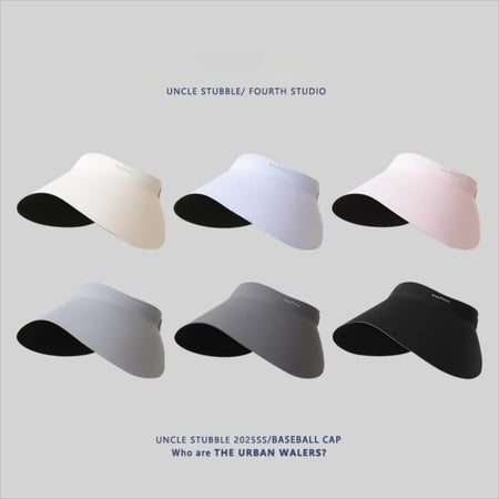 Seamless Breathable Foldable Large Brim Empty Top Sun Hat