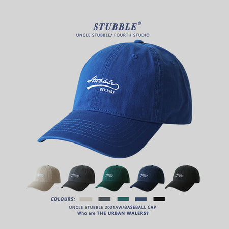Korean Style Soft Top Embroidered Unisex Baseball Cap