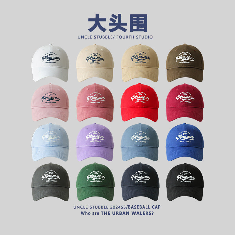 Deep Fit Wide Brim Unisex Enlarged Soft Top Baseball Cap