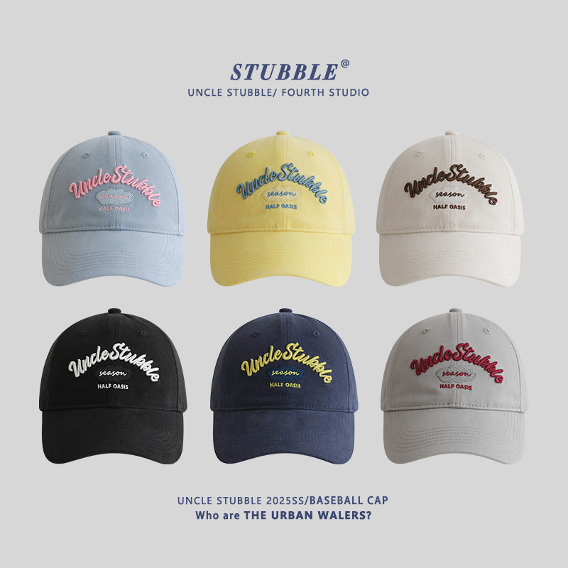 Korean Style Wide Brim Unisex Original Design Baseball Cap