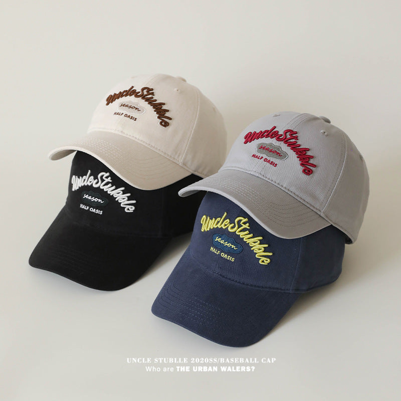 Korean Style Wide Brim Unisex Original Design Baseball Cap