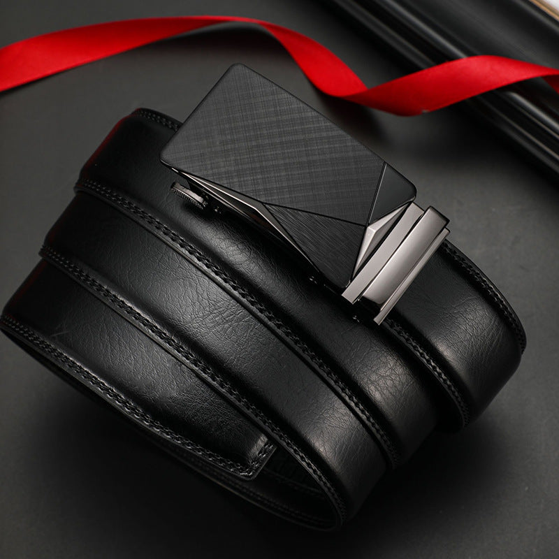 Men's Double-Sided Genuine Leather Business Belt