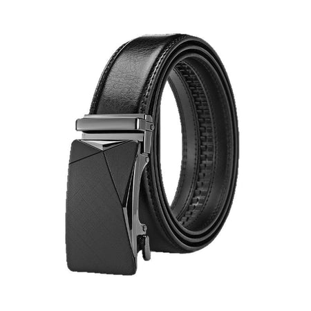 Business Versatile Black men's Double-Sided Genuine Leather Business Belt