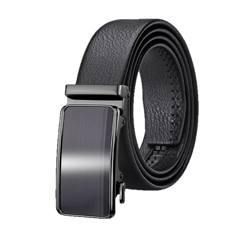 Style 1 men's Genuine Cowhide Automatic Buckle Business Belt