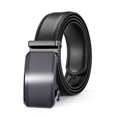 Style 1 [Discount Display] men's Cowhide Leather Automatic Buckle Business Belt