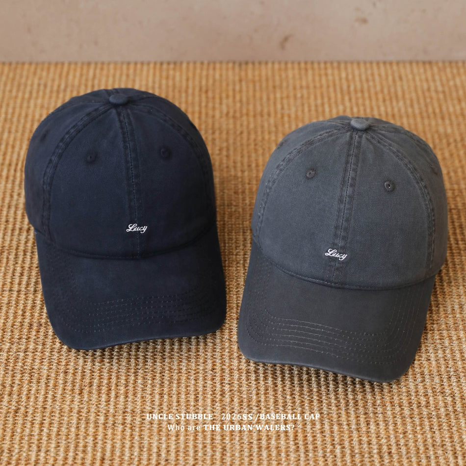 New Style Japanese Simple Wide Brim Pure Cotton Unisex Cap