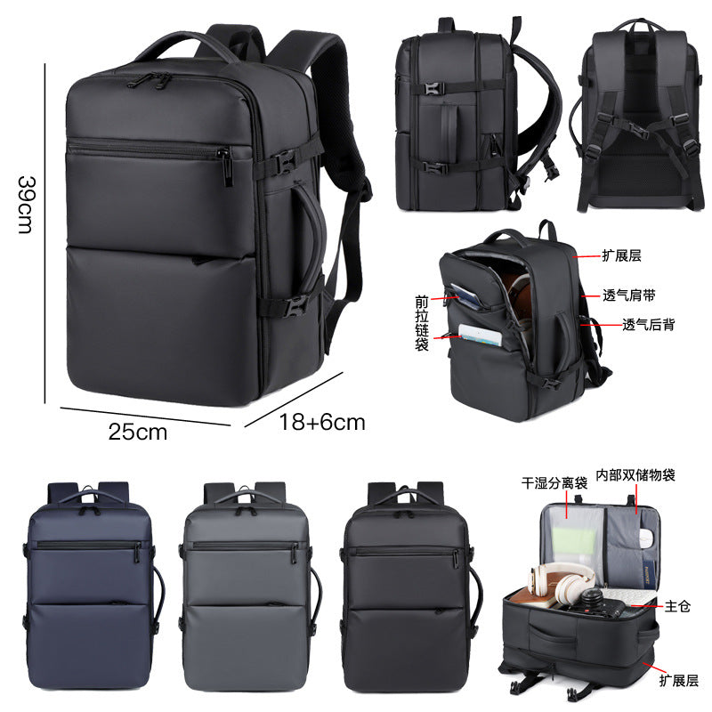 Expandable Travel Laptop Backpack for 15 Inch