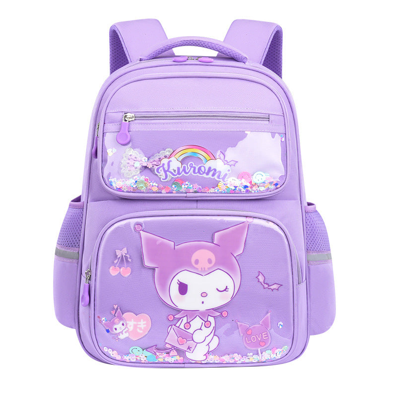 Cute Cartoon Waterproof School Backpack for Girls with Spine