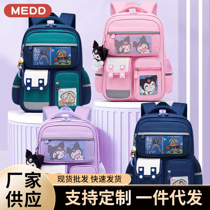 Cartoon Waterproof School Backpack for Primary Students with