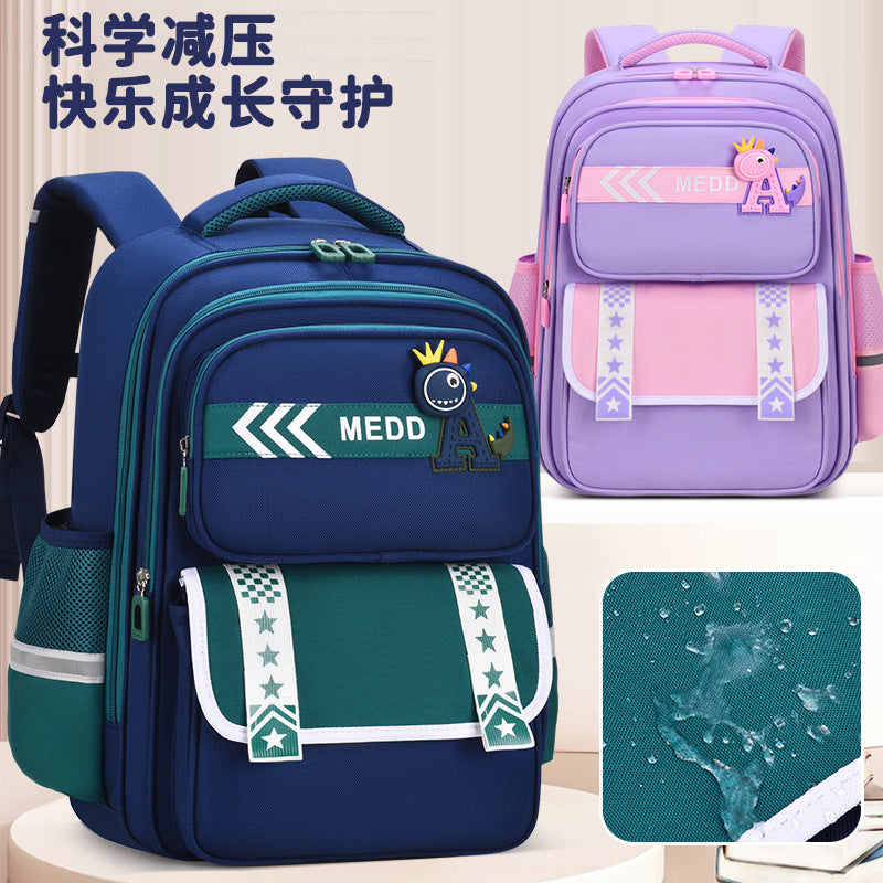 Lightweight Spine Support School Backpack for Kids with Large