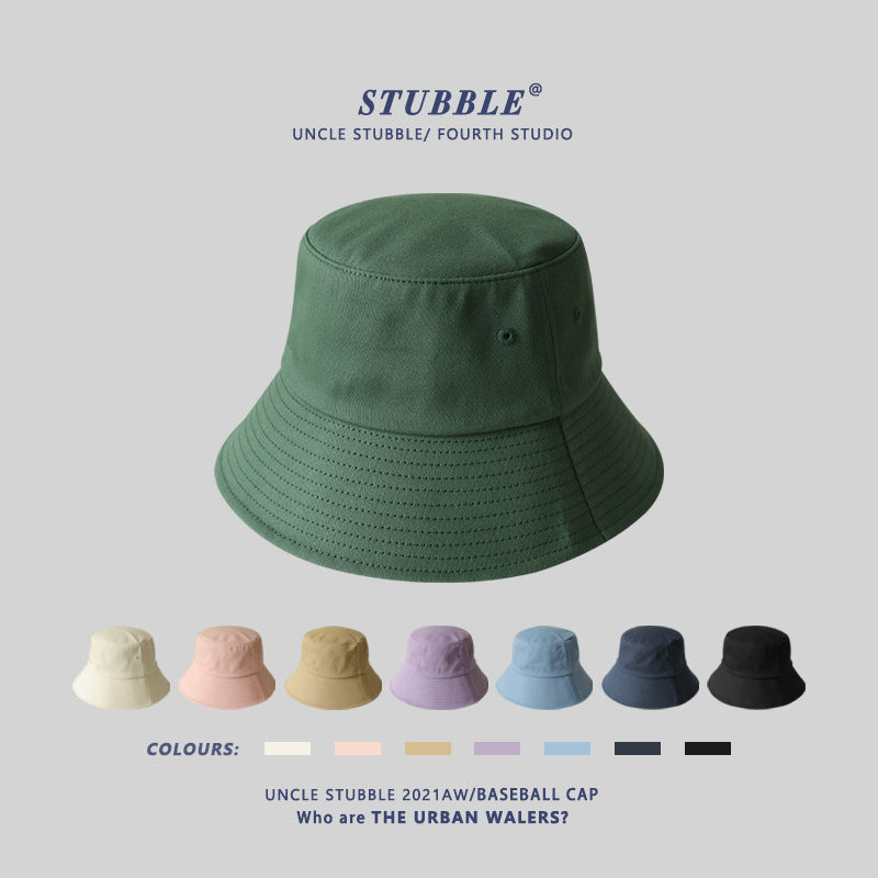 Japanese Style Minimalist Wide Brim Unisex Fisherman Hat