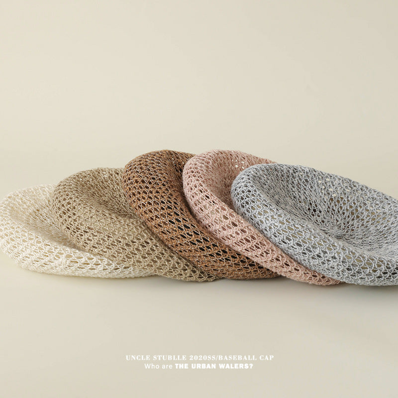 Niche Design Hollow-Out Lightweight Breathable Unisex Beret