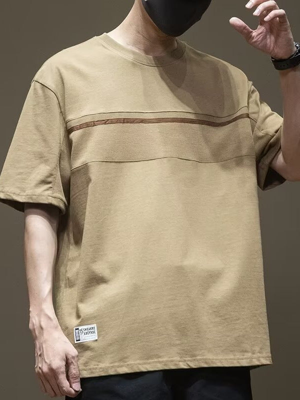 Men's Loose Fit Breathable Hip Hop Short Sleeve T-Shirt