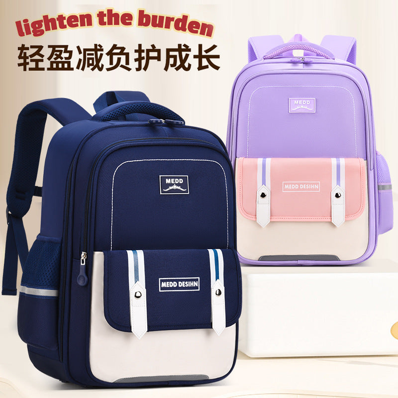 Lightweight Spine Support School Backpack for Grades 5–6