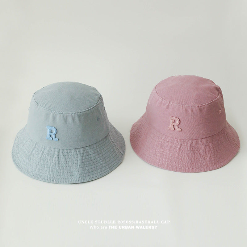 Korean Style "R" Standard Original Design Wide Brim Unisex Basin Hat