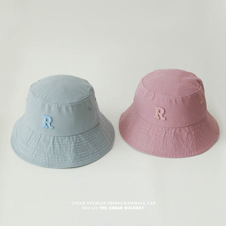 Korean Style "R" Standard Original Design Wide Brim Unisex Basin Hat