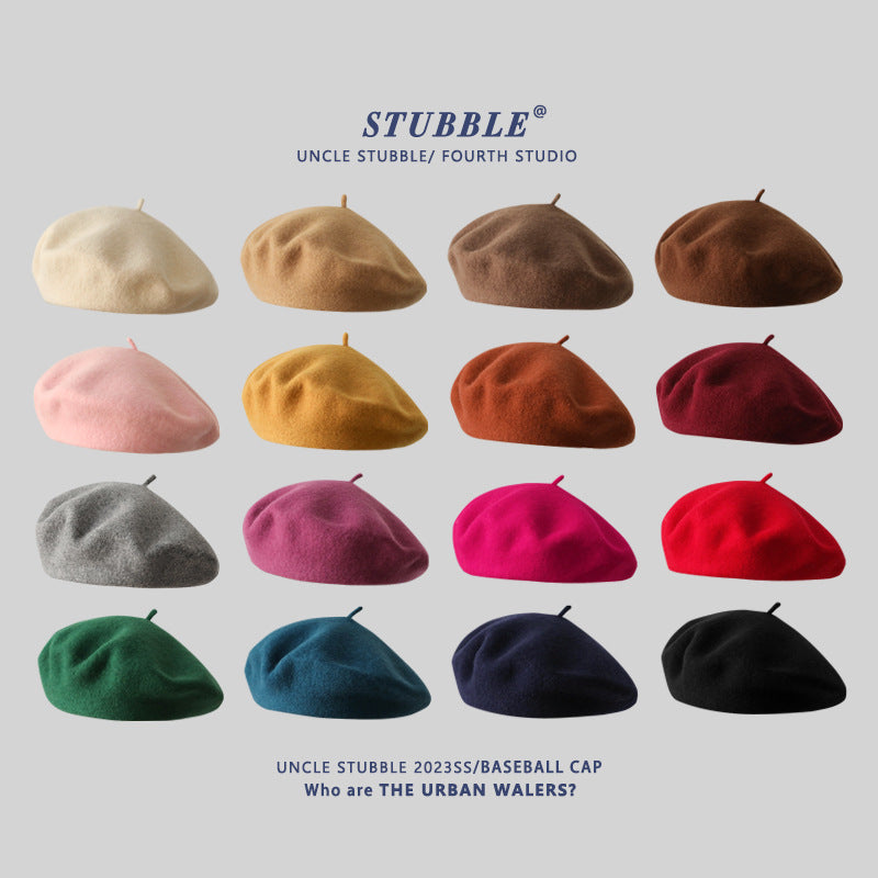 Autumn Winter Premium Wool Retro Unisex Beret