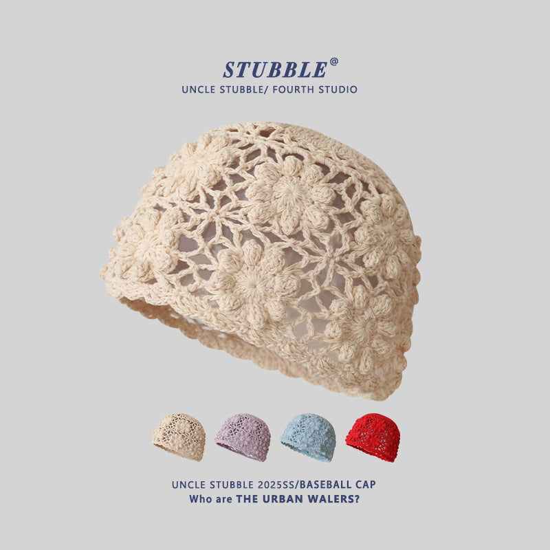 Trendy Handmade Crochet Sweet Unisex Hollow Knit Beanie