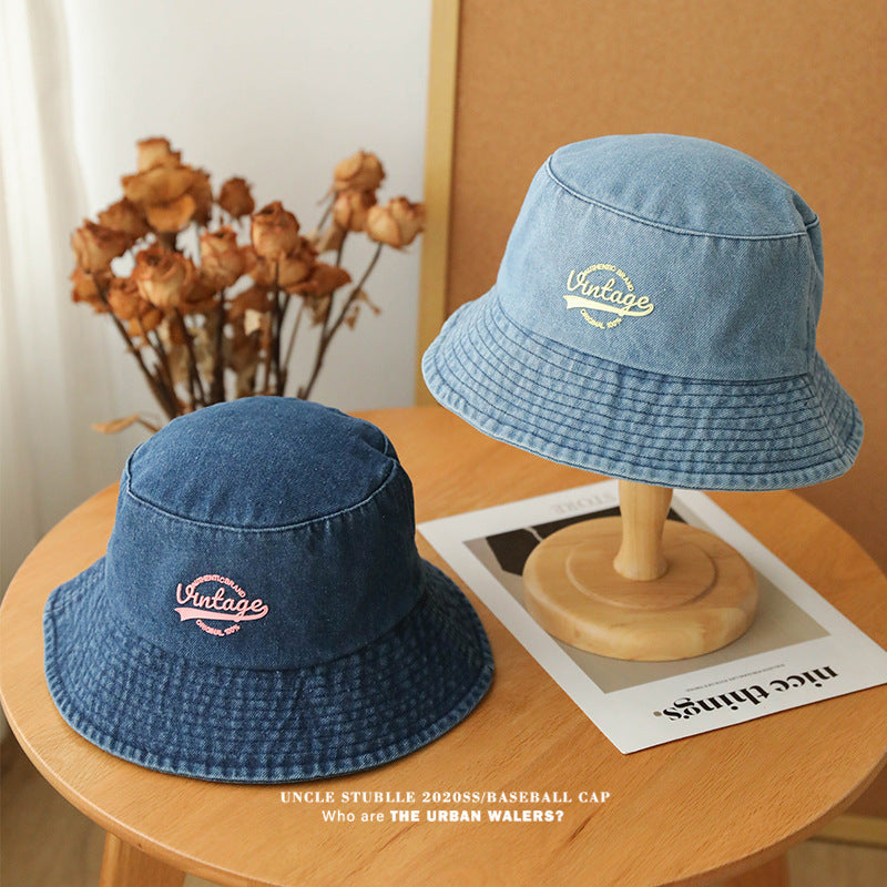 Premium Denim Wide Brim Large Fit Unisex Basin Hat